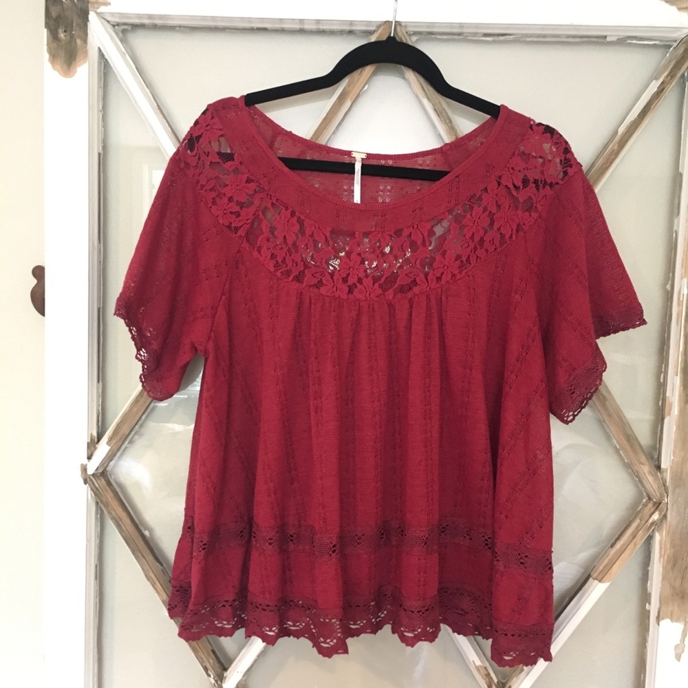 Free People Flowy Boho Top